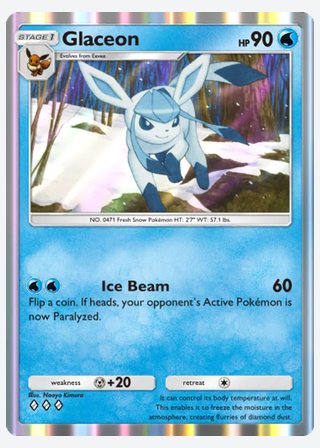Glaceon — catalogusbeeld