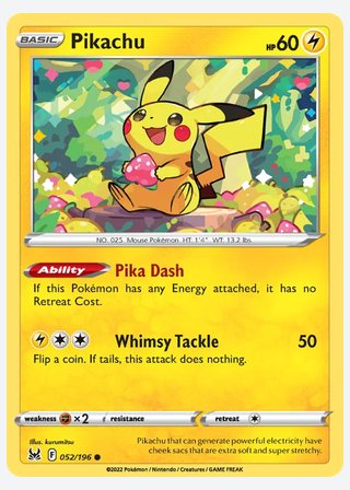 Pikachu — catalogusbeeld