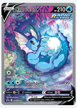 Vaporeon V — catalogusbeeld