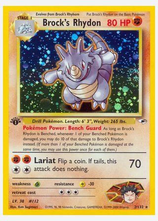 Brock's Rhydon — catalogusbeeld
