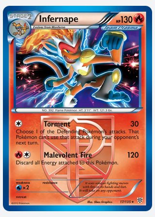 Infernape — catalogusbeeld