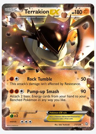 Terrakion-EX — catalogusbeeld
