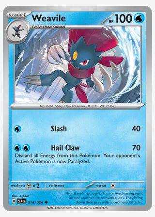 Weavile — catalogusbeeld
