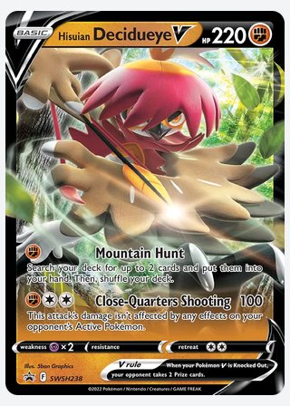 Hisuian Decidueye V — catalogusbeeld