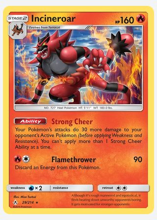 Incineroar — catalogusbeeld