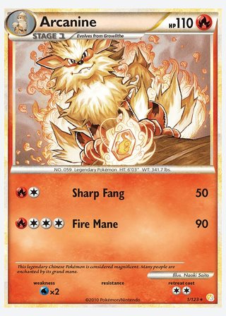 Arcanine — catalogusbeeld