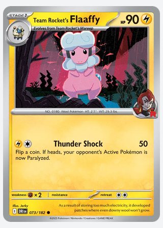 Team Rocket's Flaaffy — catalogusbeeld