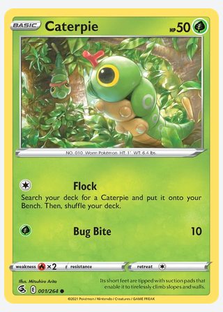 Caterpie — catalogusbeeld