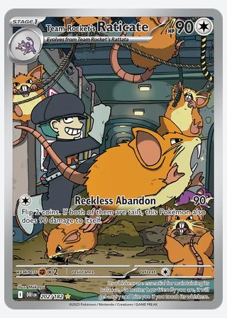 Team Rocket's Raticate — catalogusbeeld
