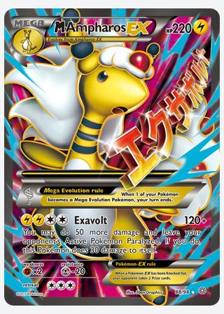 M Ampharos EX — catalogusbeeld