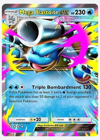 Mega Blastoise ex — catalogusbeeld