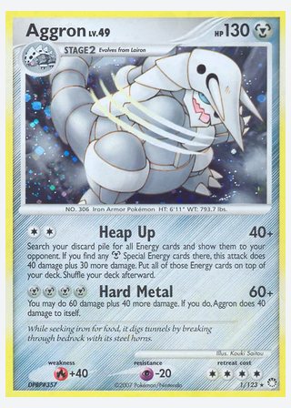 Aggron — catalogusbeeld