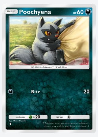 Poochyena — catalogusbeeld