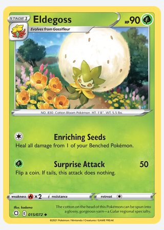 Eldegoss — catalogusbeeld