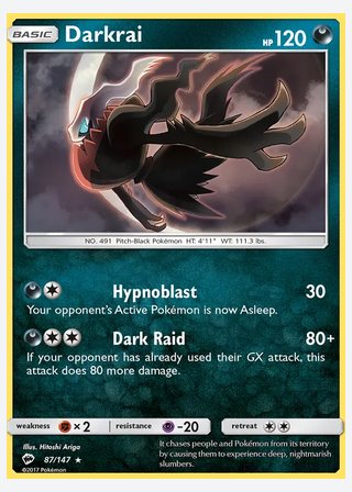 Darkrai — catalogusbeeld