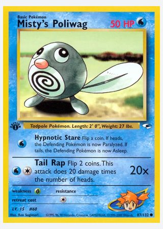 Misty's Poliwag — catalogusbeeld