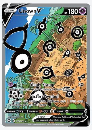Unown V — catalogusbeeld