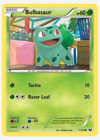 Bulbasaur — catalogusbeeld