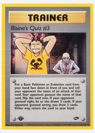 Blaine's Quiz #3 — catalogusbeeld