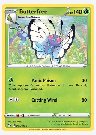 Butterfree — catalogusbeeld
