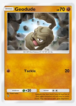 Geodude — catalogusbeeld
