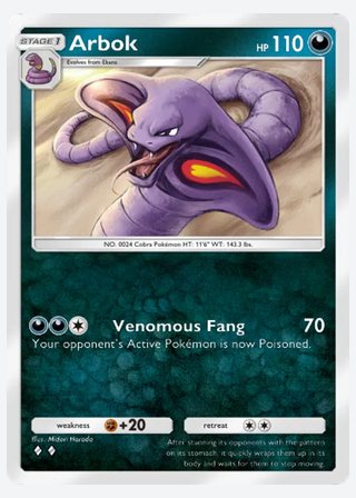 Arbok — catalogusbeeld