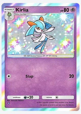 Kirlia — catalogusbeeld