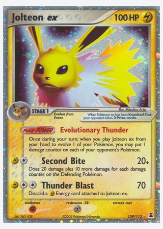 Jolteon ex — catalogusbeeld