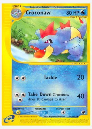 Croconaw — catalogusbeeld