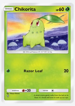 Chikorita — catalogusbeeld