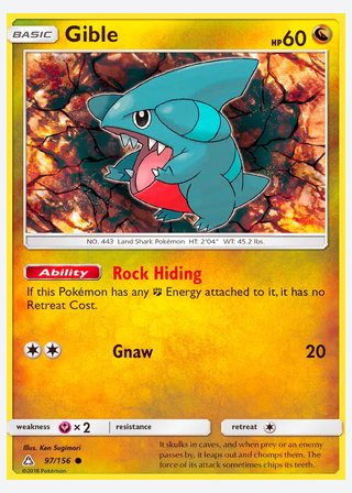 Gible — catalogusbeeld