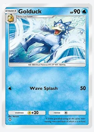 Golduck — catalogusbeeld