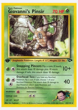 Giovanni's Pinsir — catalogusbeeld