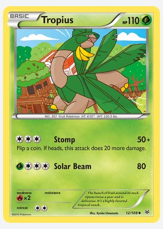 Tropius — catalogusbeeld