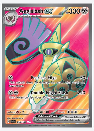 Aegislash ex — catalogusbeeld