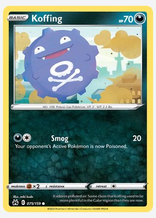 Koffing — catalogusbeeld