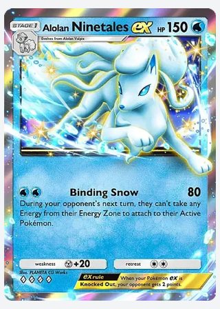 Alolan Ninetales ex — catalogusbeeld