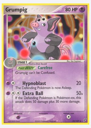 Grumpig — catalogusbeeld