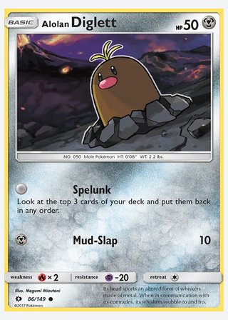 Alolan Diglett — catalogusbeeld