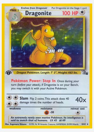 Dragonite — catalogusbeeld