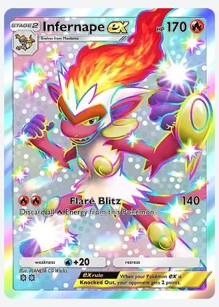 Infernape ex — catalogusbeeld