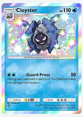 Cloyster — catalogusbeeld