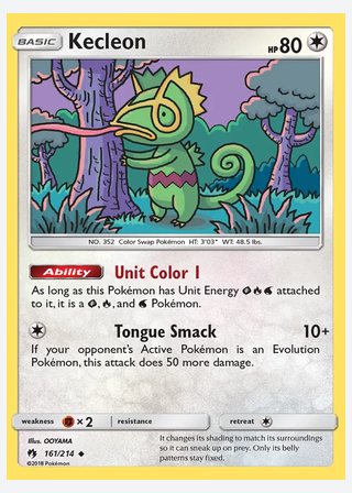 Kecleon — catalogusbeeld