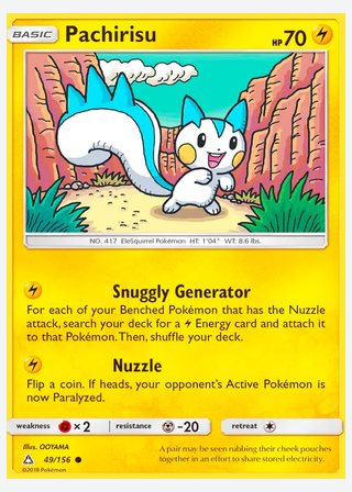 Pachirisu — catalogusbeeld