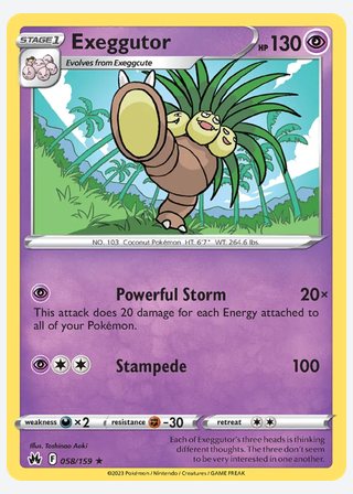 Exeggutor — catalogusbeeld