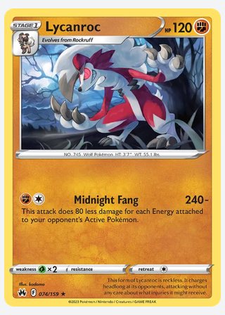 Lycanroc — catalogusbeeld