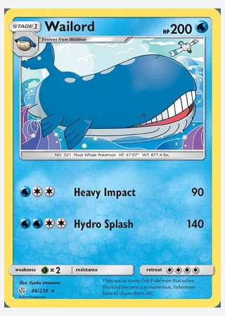 Wailord — catalogusbeeld