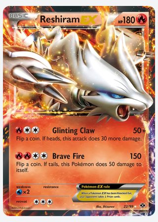 Reshiram-EX — catalogusbeeld