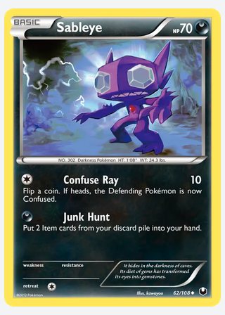 Sableye — catalogusbeeld