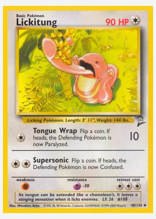 Lickitung — catalogusbeeld